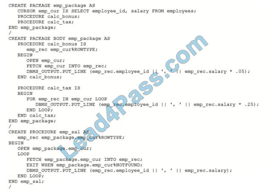 [2021.4] lead4pass 1z0-148 practice test q4