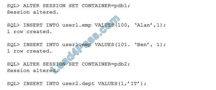 [2021.4] lead4pass 1z0-083 practice test q5