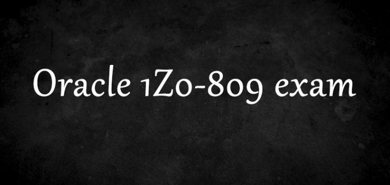 1z1-809 PDF | Maxtic